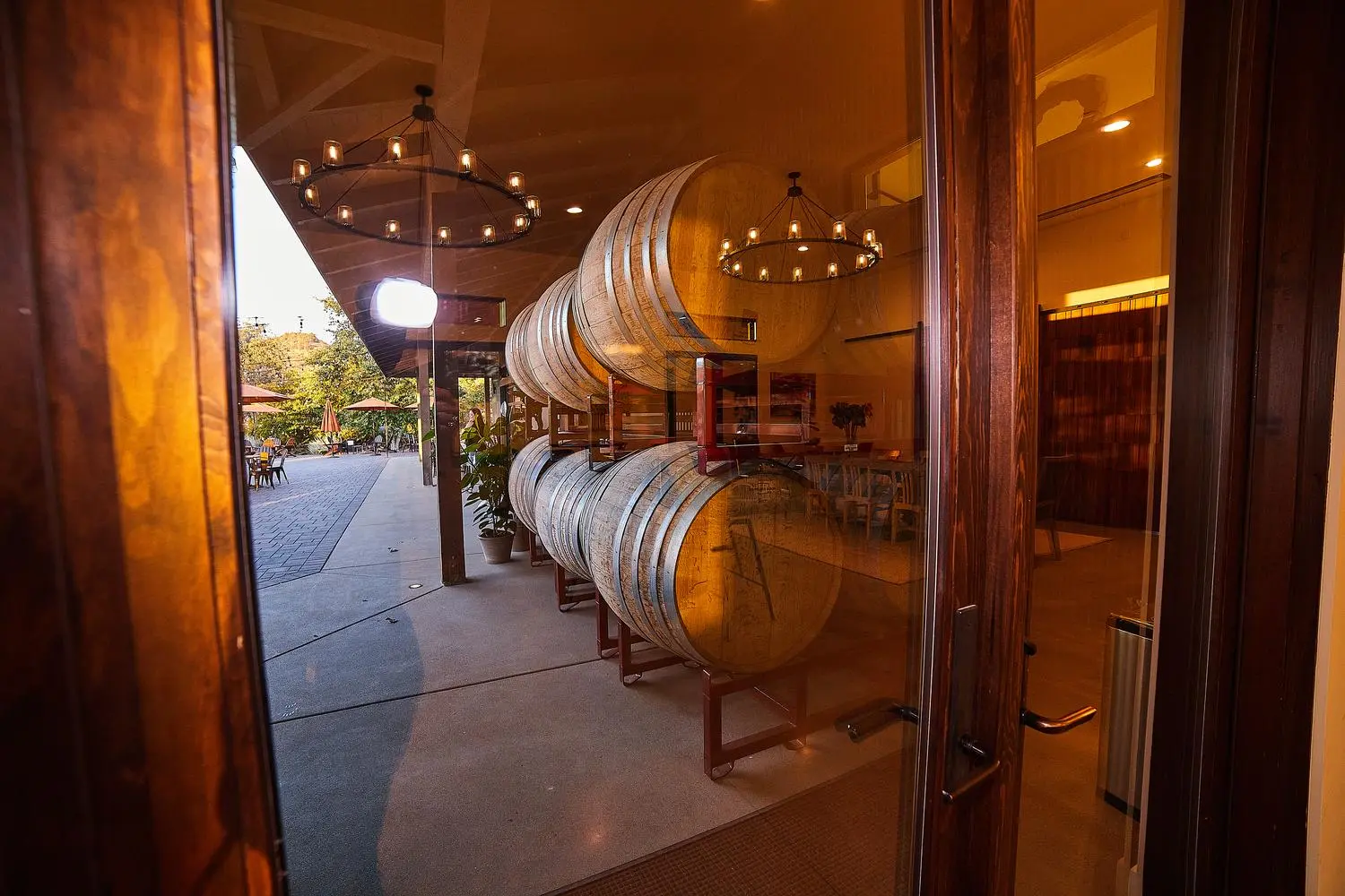 image of wine barrels