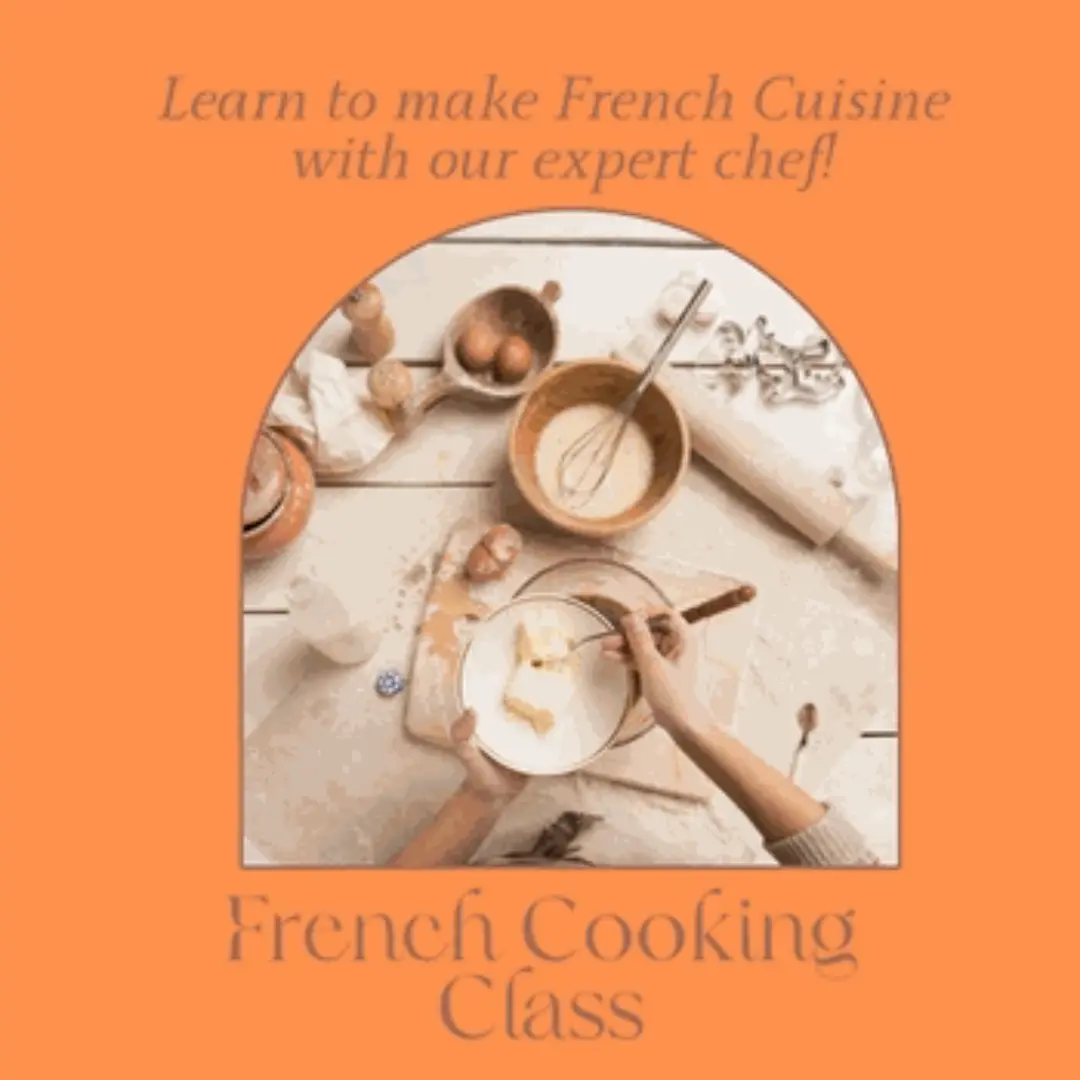 French Cooking Class event