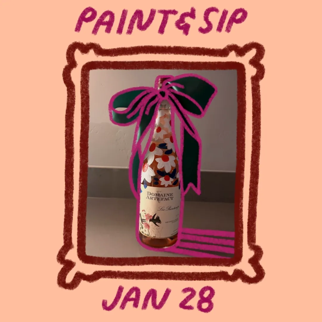 Paint and Sip: Flowery Bottle event picture